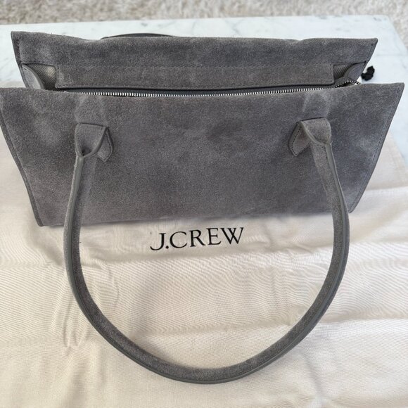 J.Crew Berkeley Structured Shoulder Bag in Suede - New - Picture 6 of 14